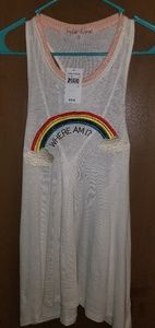 Cute colorful tank By Taylor & Sage, Very Detailed Embroidery.  Size XS